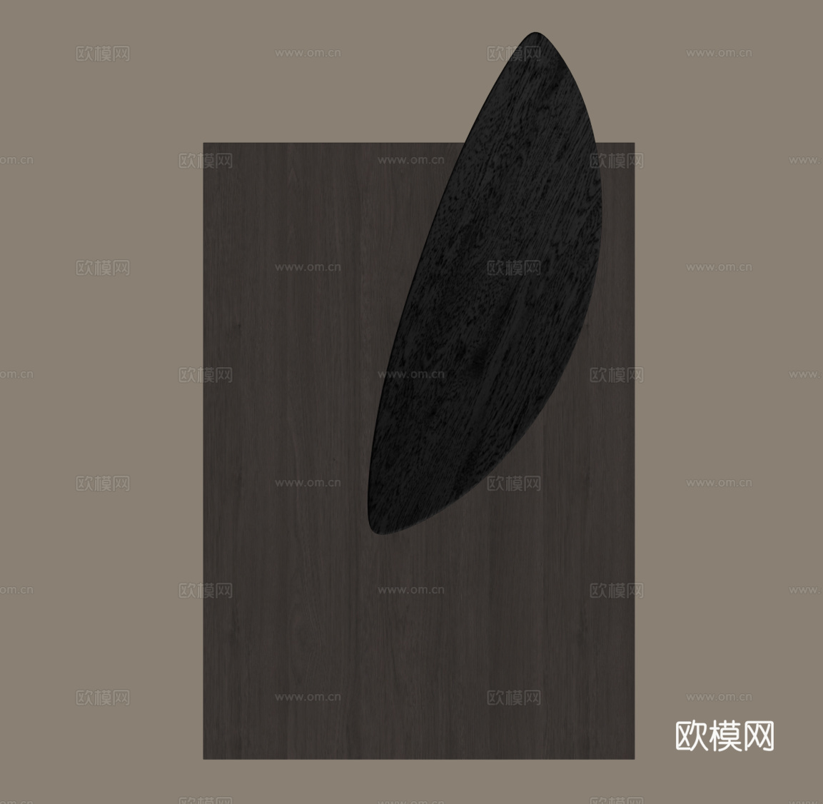 现代意式墙饰su模型