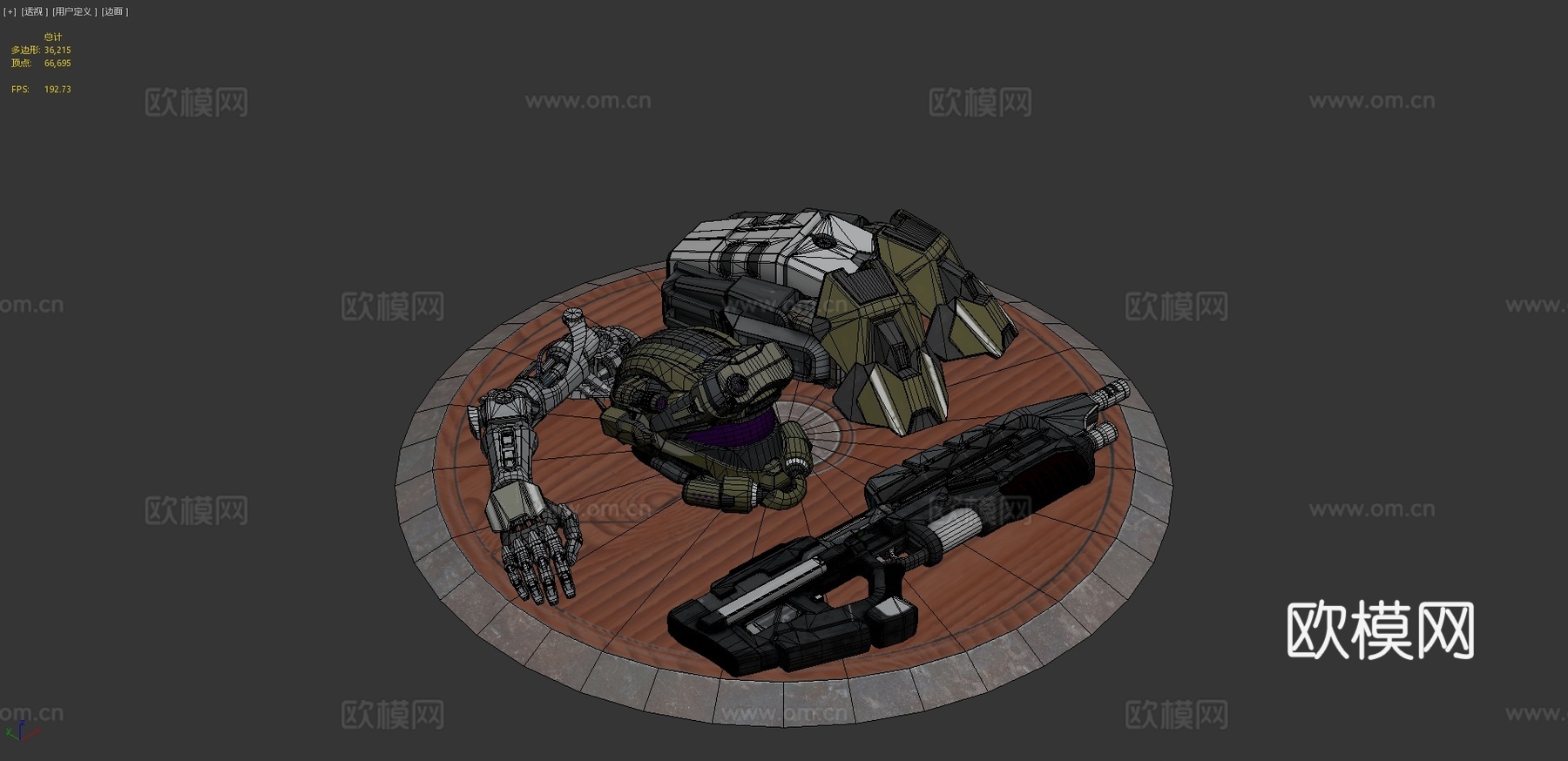 光环斯巴达套装3d模型下载（渲染图4）