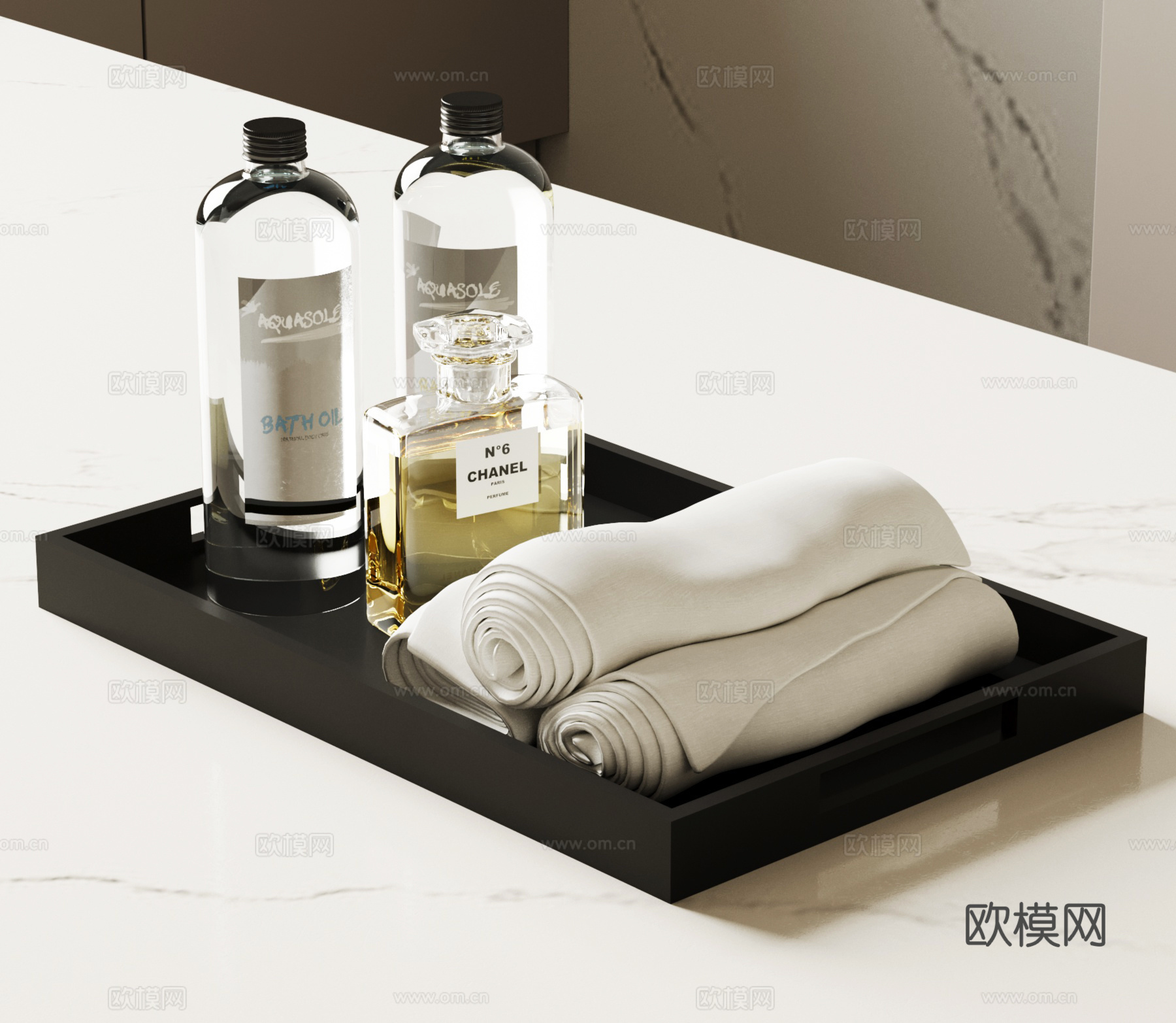 现代卫浴摆件su模型