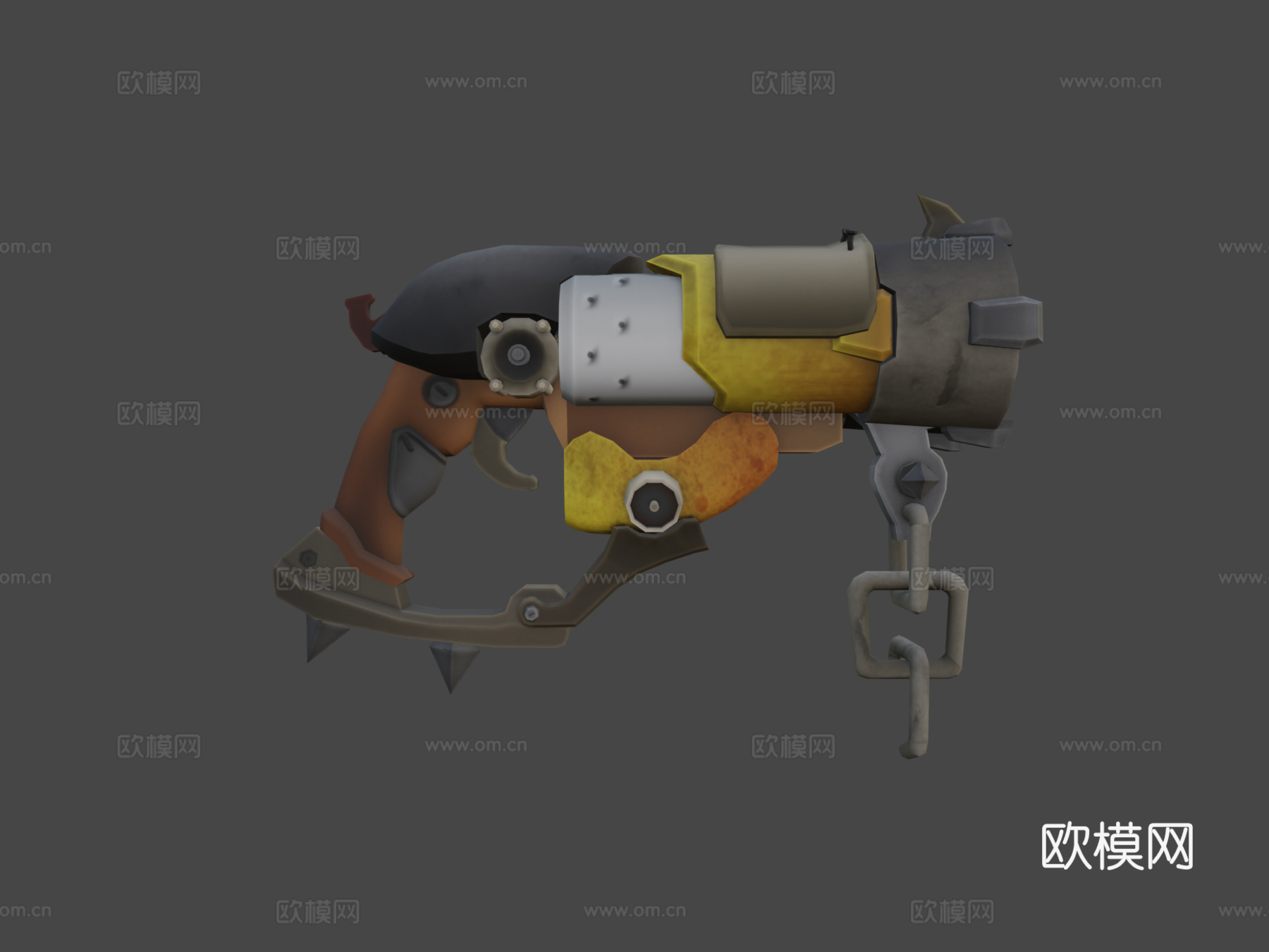 路霸枪移动特制版3d模型下载（渲染图6）