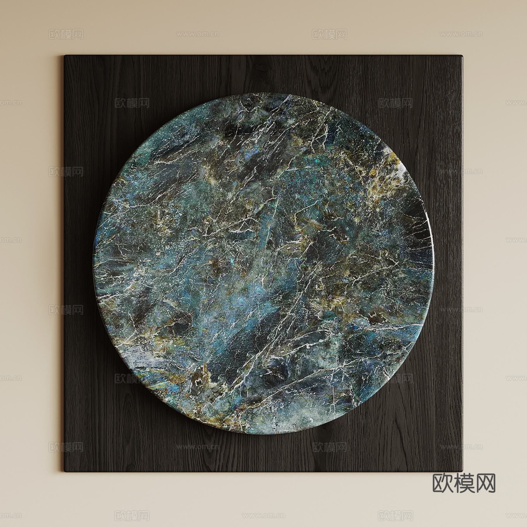 现代意式墙饰su模型