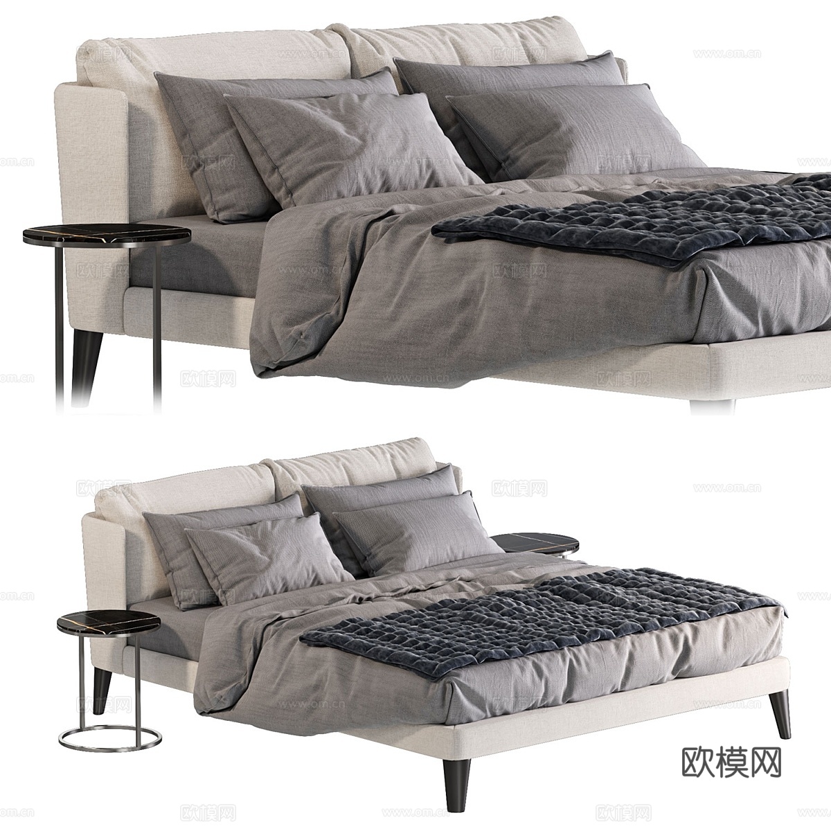 Meridiani Kira Up床3d模型下载