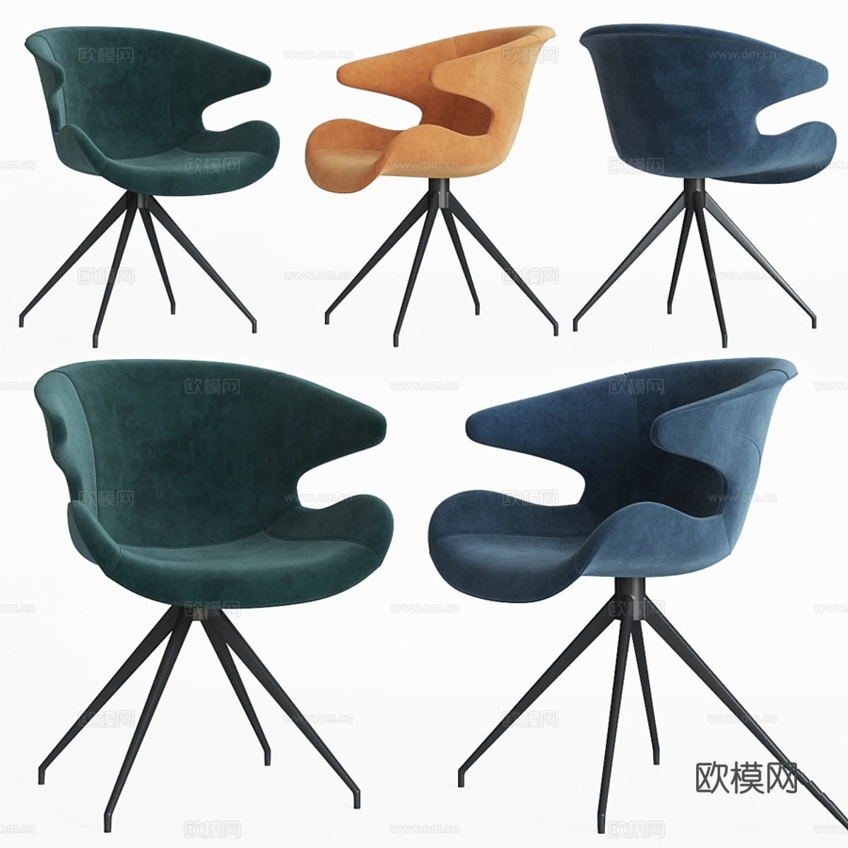 Mia 餐椅 Zuiver3d模型下载