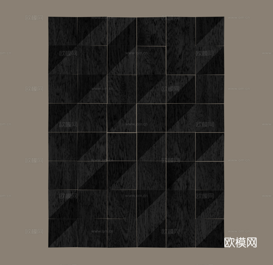 现代意式墙饰su模型