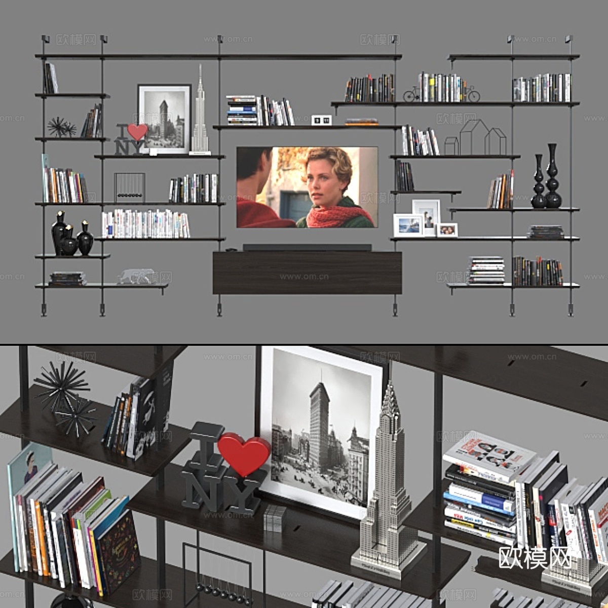 Cattelan italia 层架3d模型下载