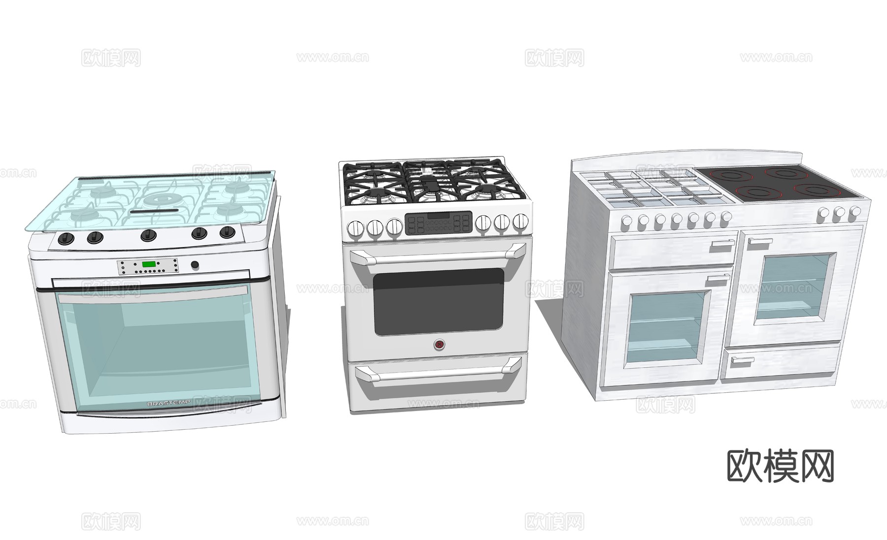 家具 电脑 灯 电器 微波炉 电视 家用电器 日用电器 冰箱su模型