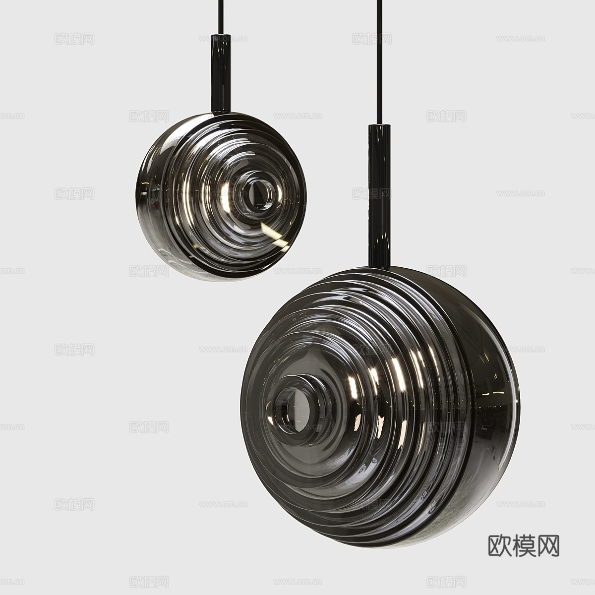 BOMMA暗星吊灯3d模型下载