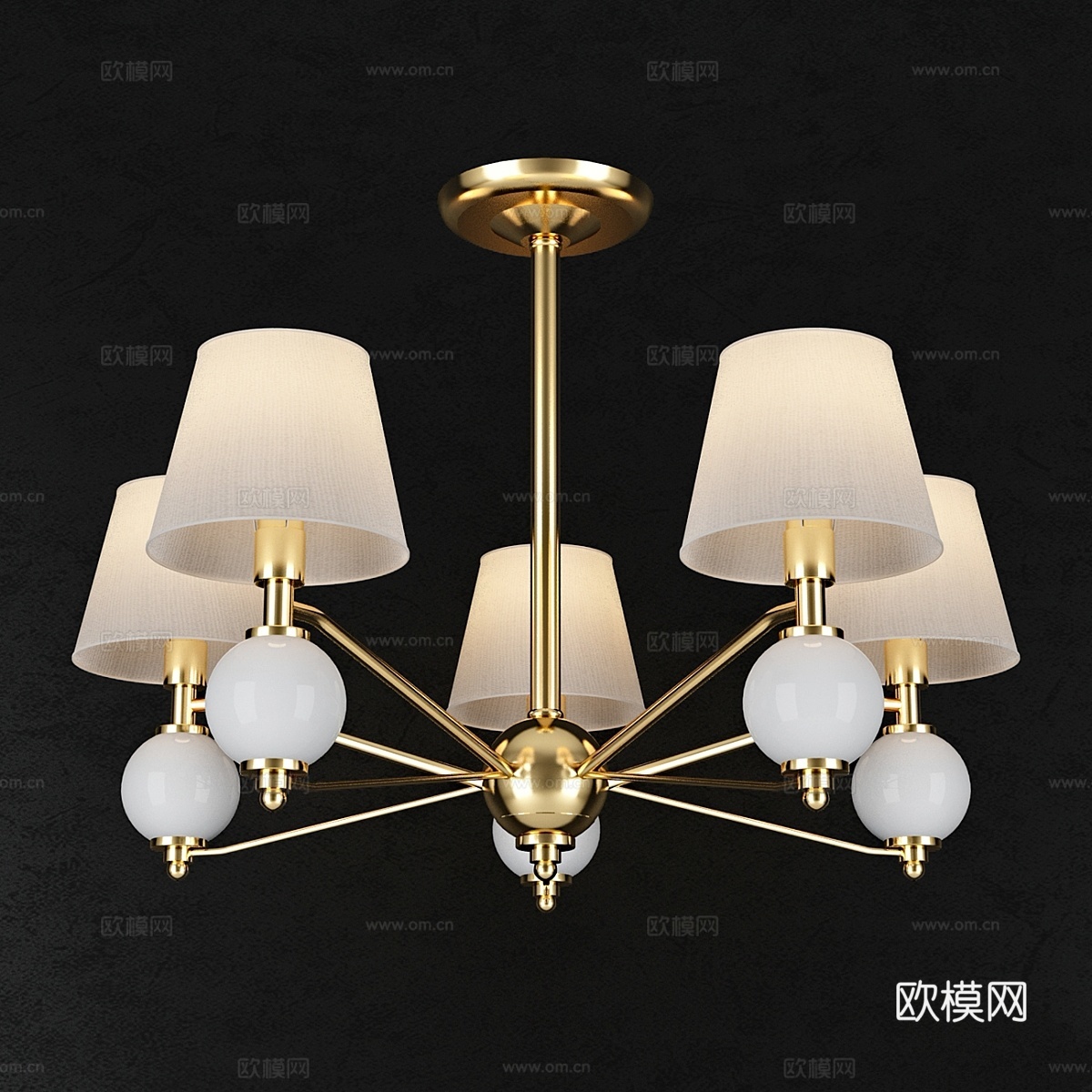 Eurosvet Luna 70061 吊灯 53d模型下载