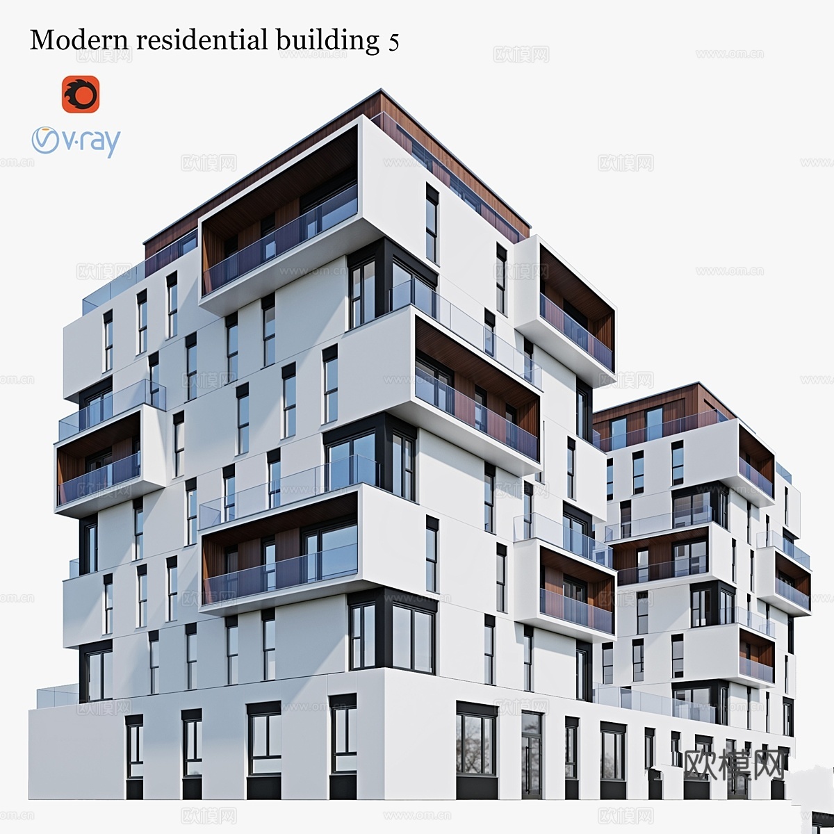 公寓楼53d模型下载