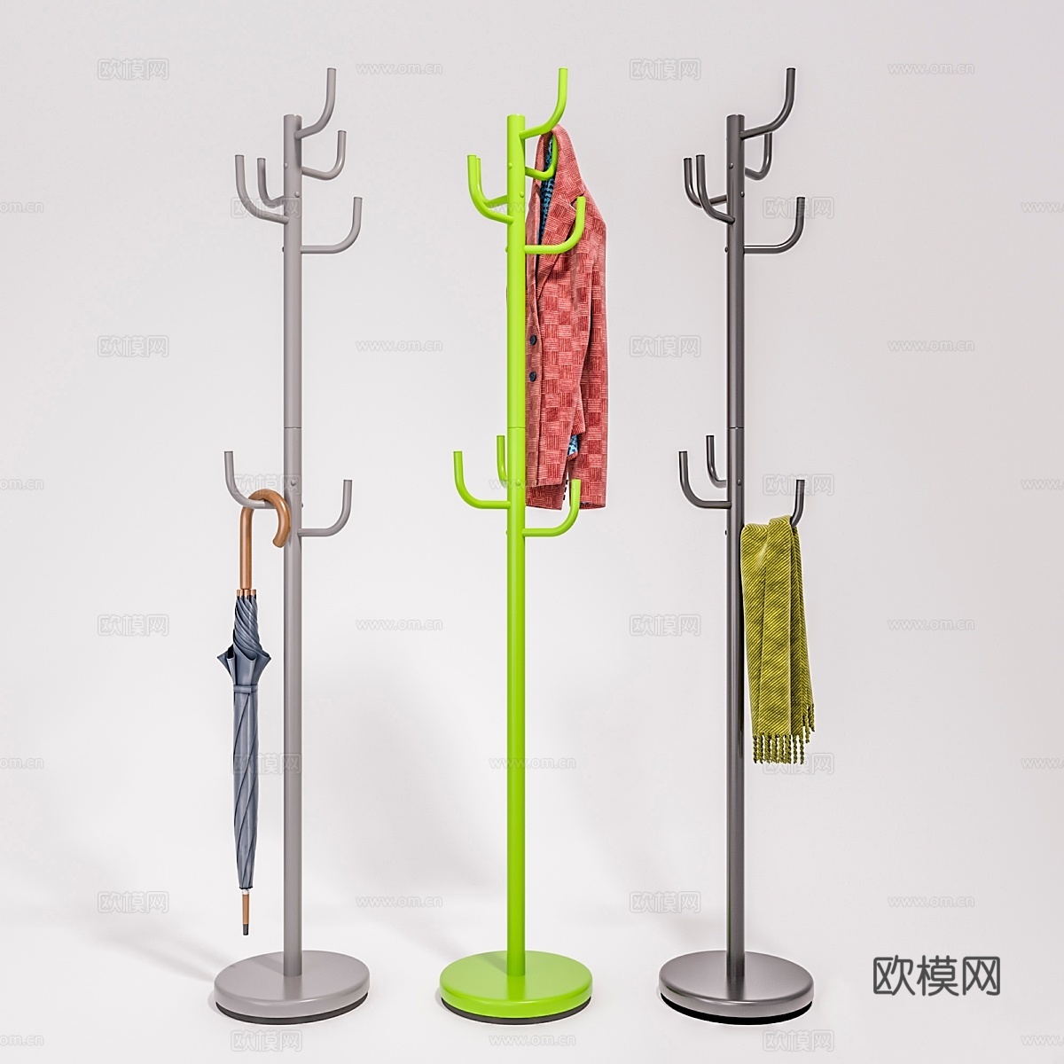 Kaktus Hoff落地衣帽架3d模型下载