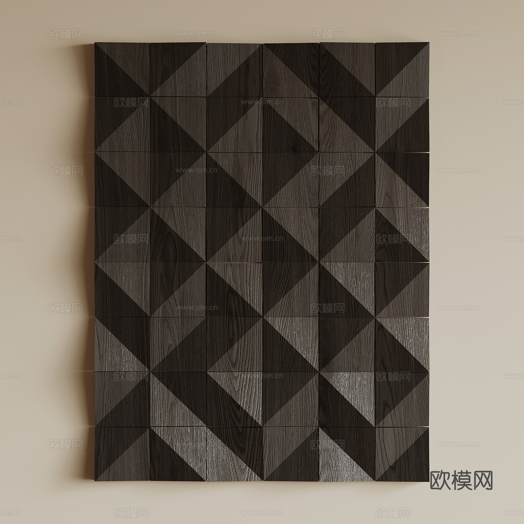 现代意式墙饰su模型