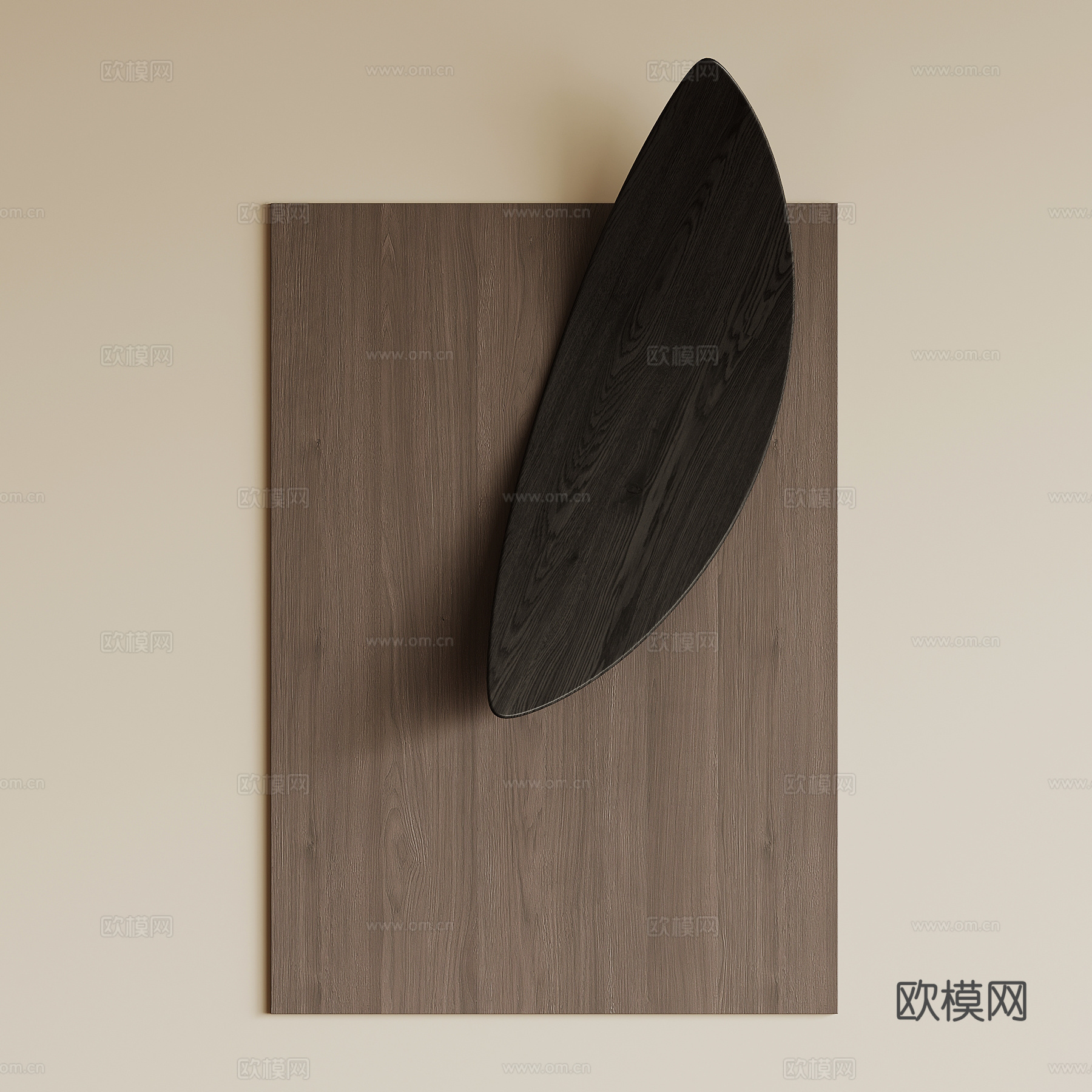 现代意式墙饰su模型