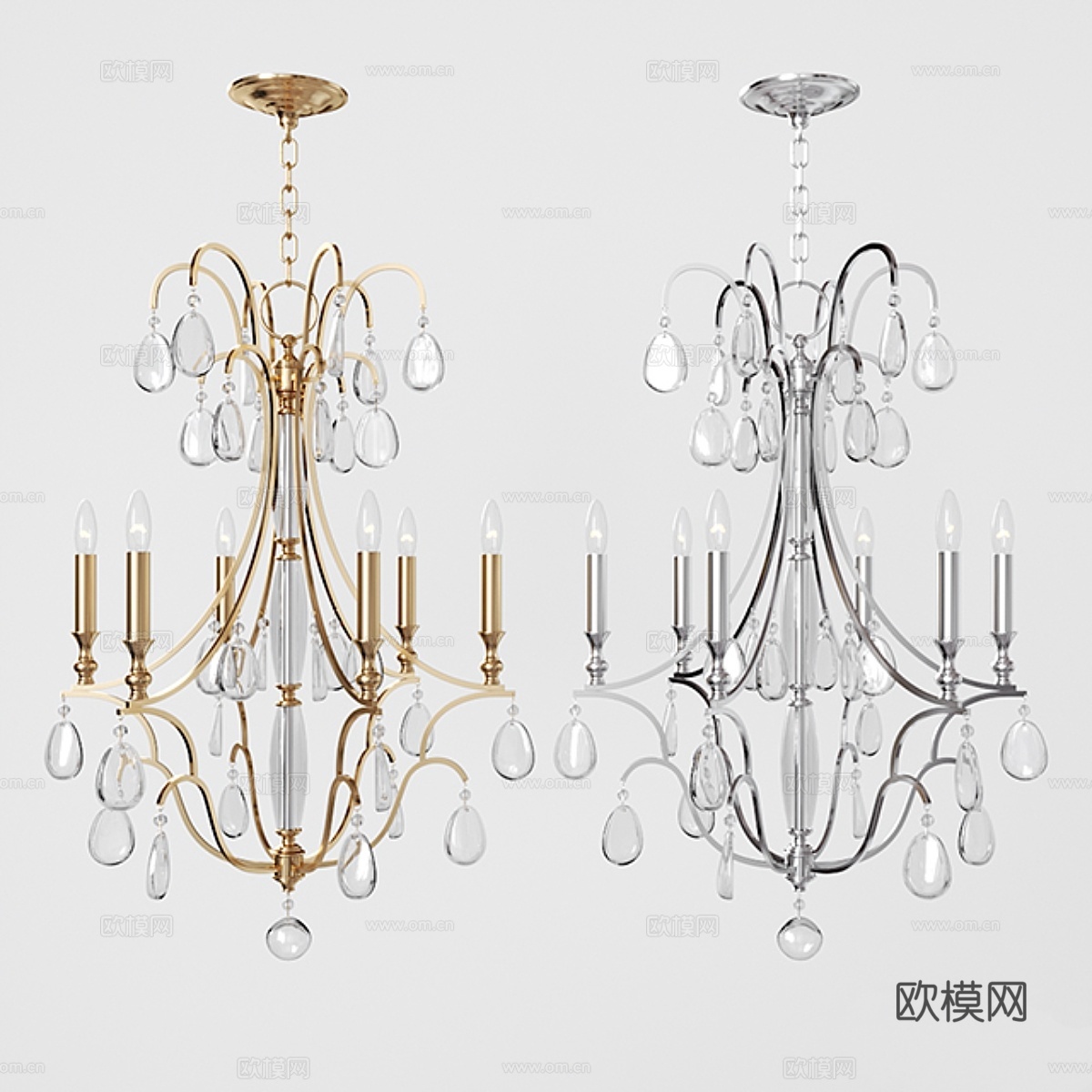 Crawford 吊灯3d模型下载