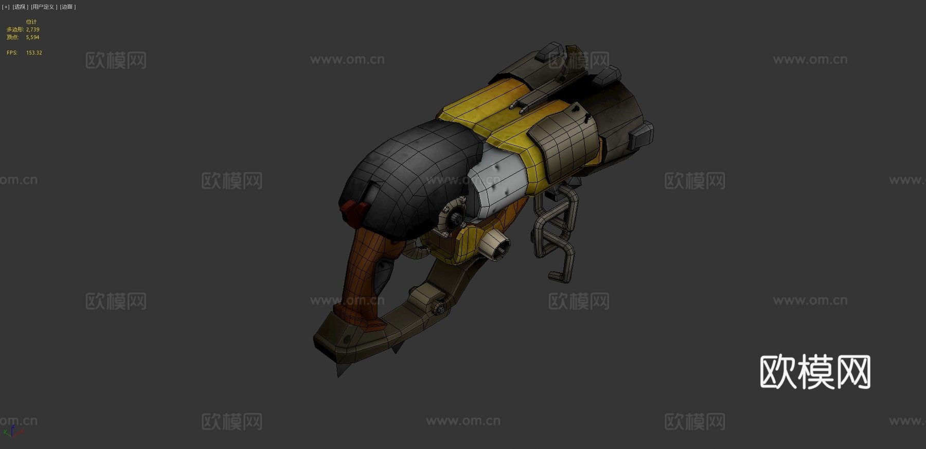 路霸枪移动特制版3d模型下载（渲染图4）