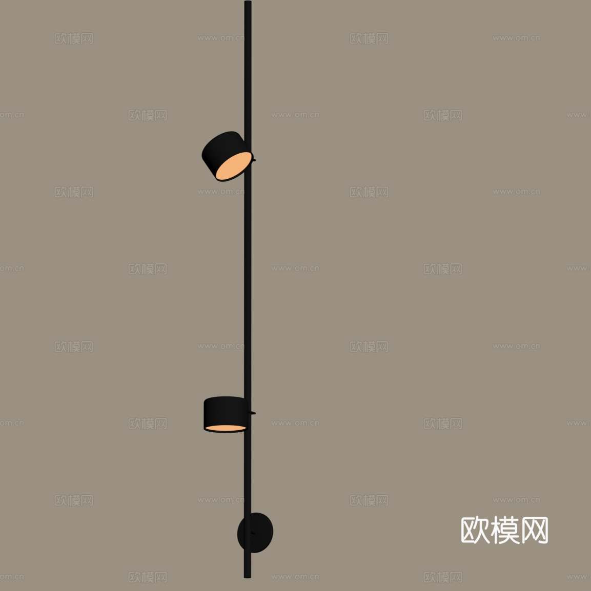 现代意式壁灯su模型