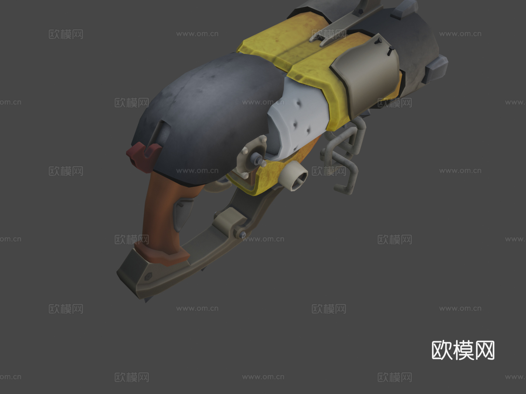 路霸枪移动特制版3d模型下载（渲染图7）