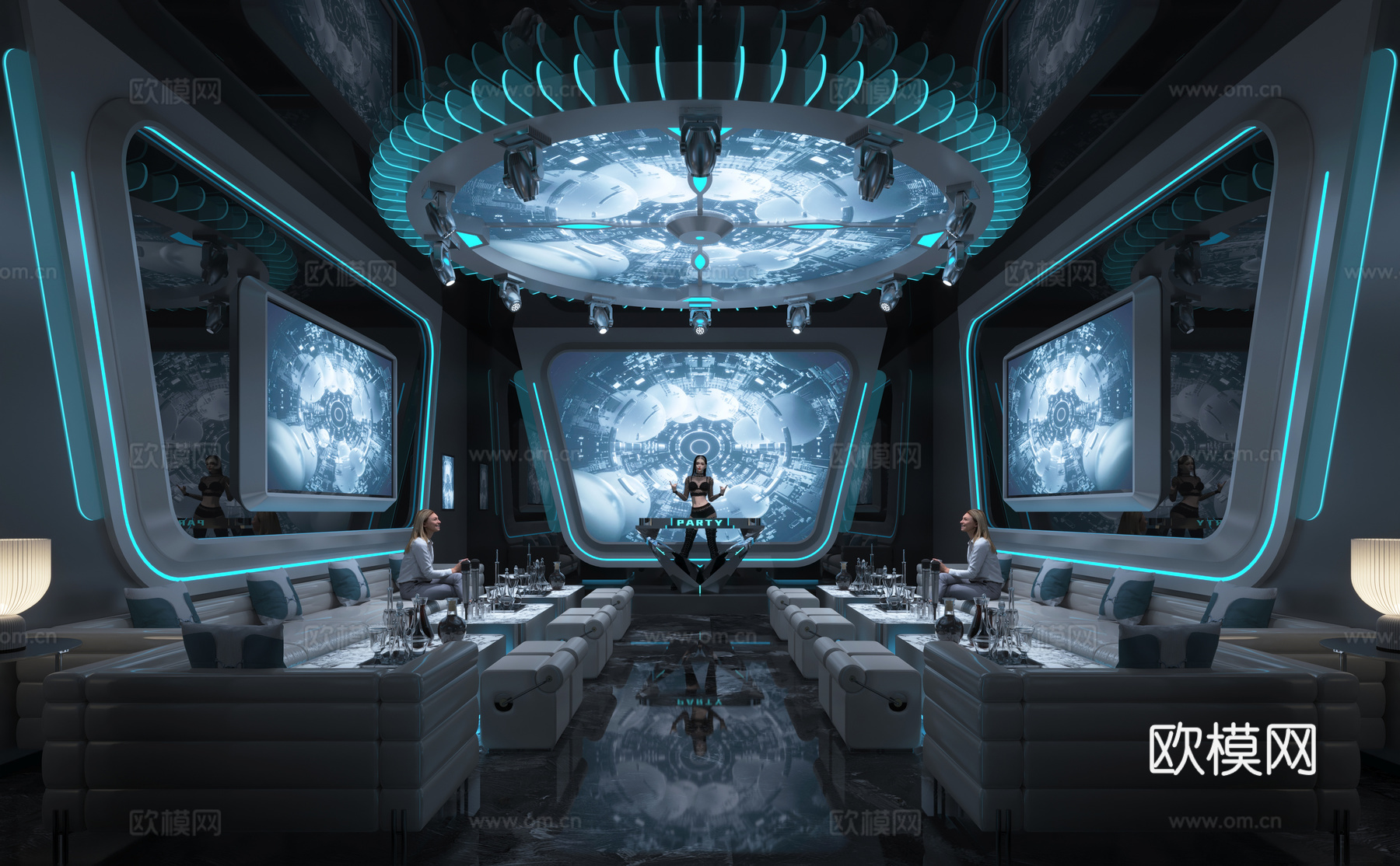 KTV包厢3d模型下载