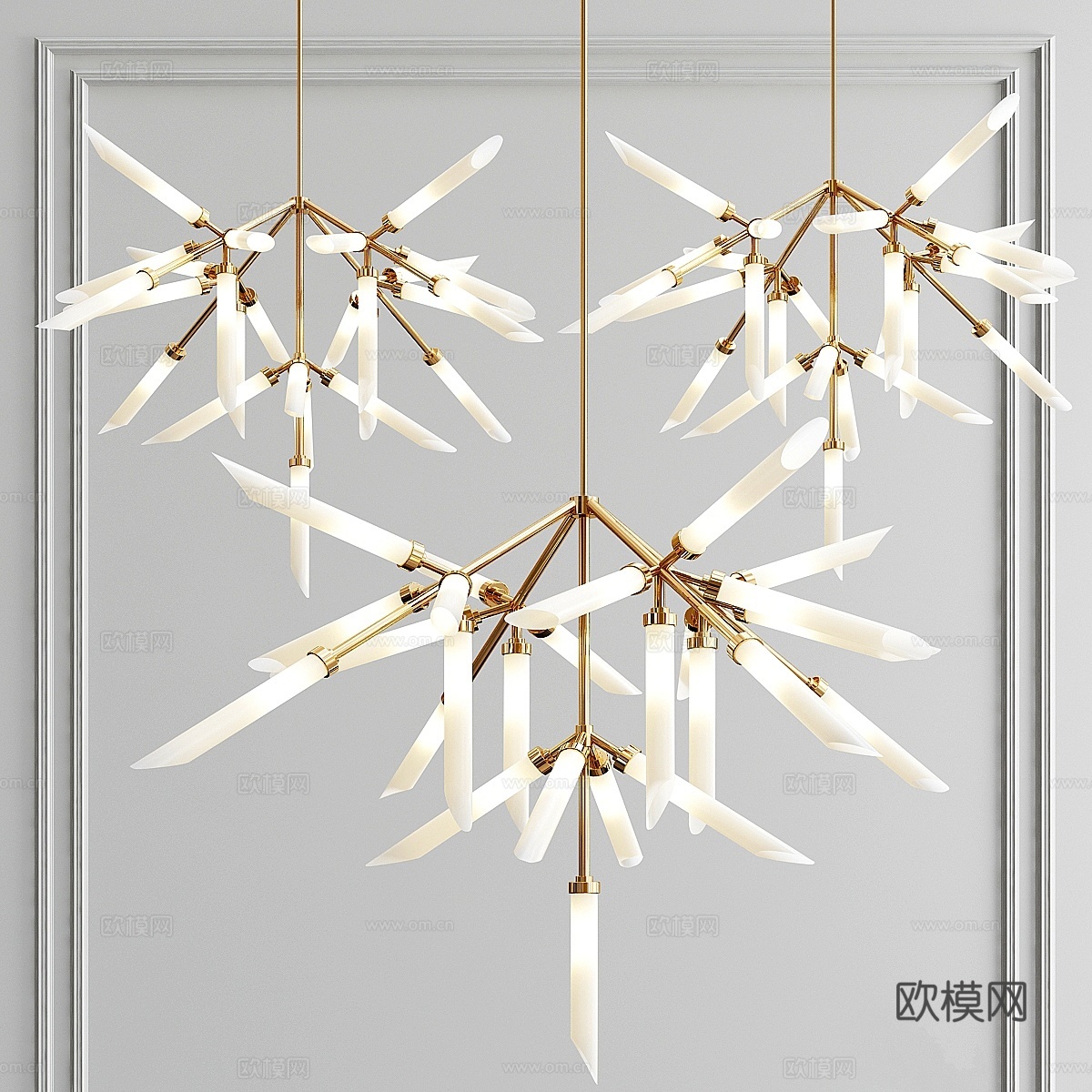 Spur大型枝形吊灯3d模型下载