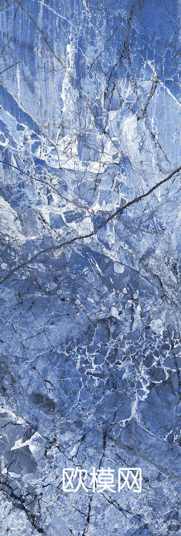 宝石蓝色大理石