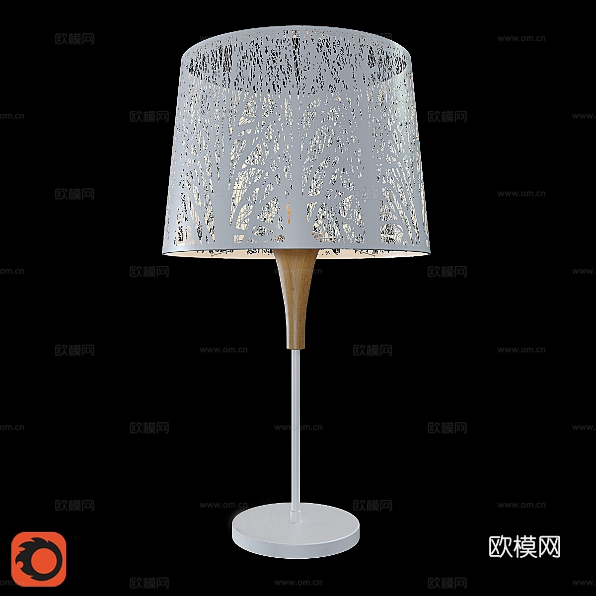 Maytoni MOD029-TL-01-W 灯笼灯3d模型下载