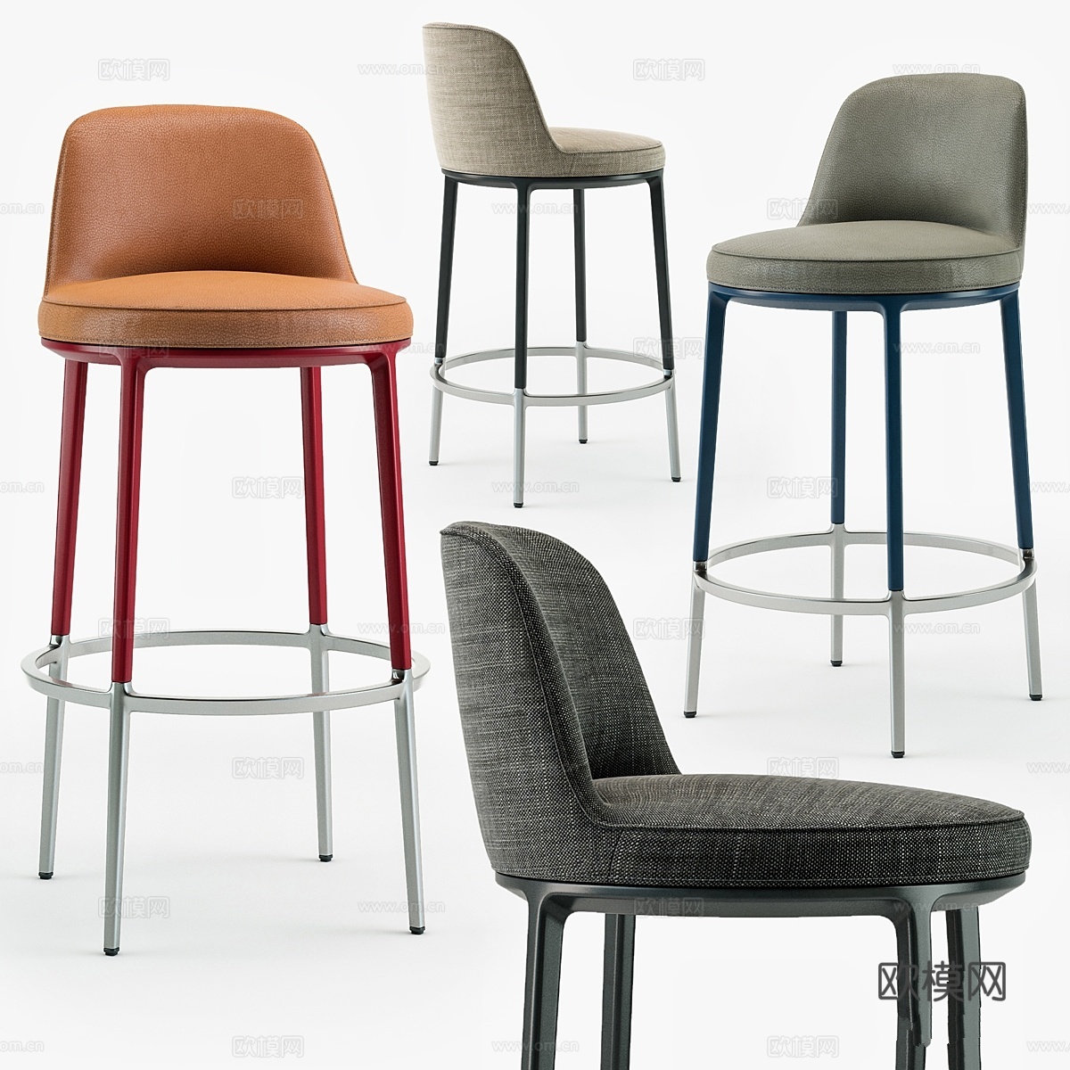 Maxalto Caratos 凳子3d模型下载