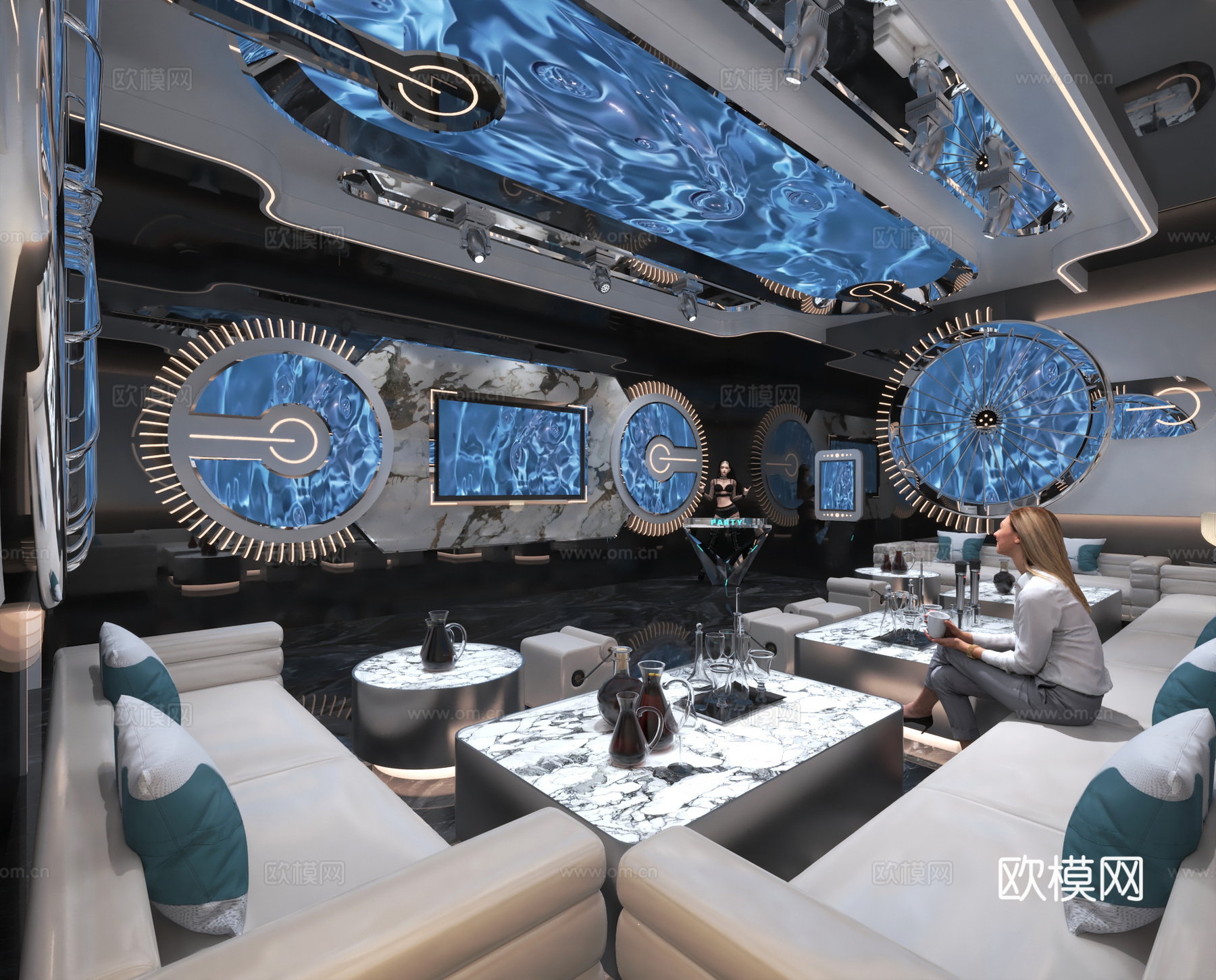 KTV包厢3d模型下载