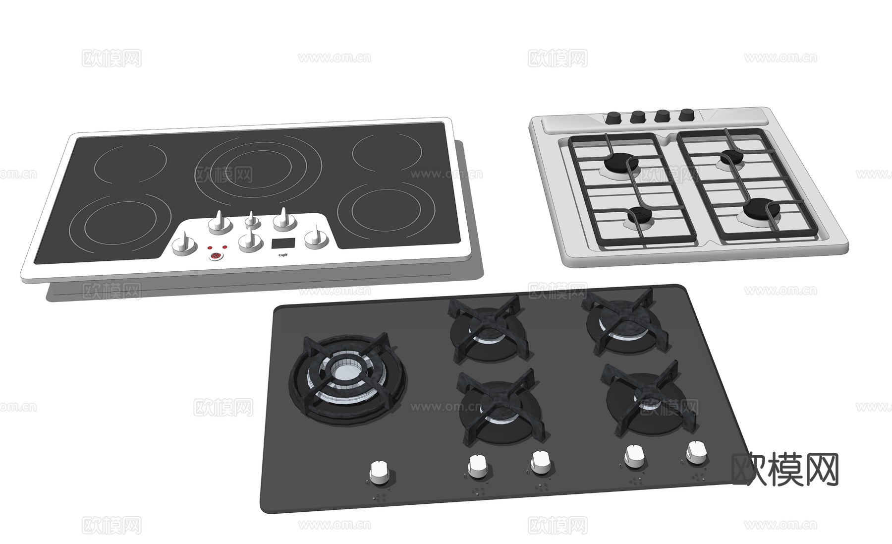 家具 电脑 灯 电器 微波炉 电视 家用电器 日用电器 冰箱su模型