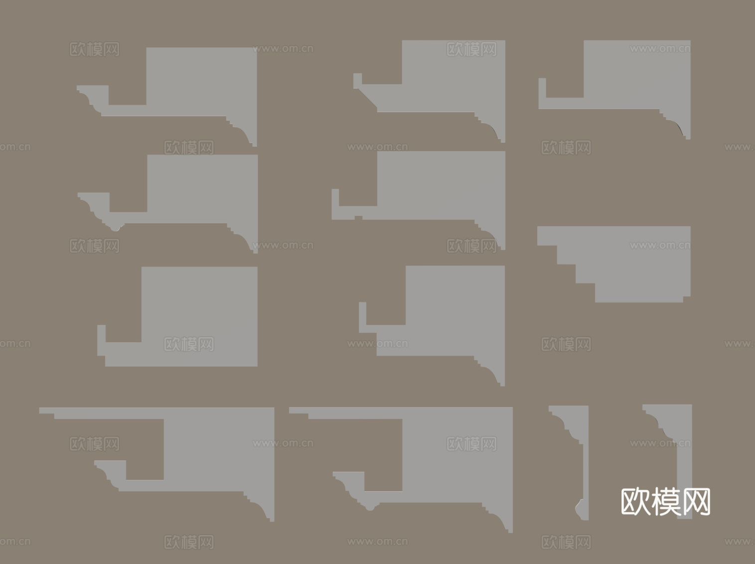 现代吊灯su模型