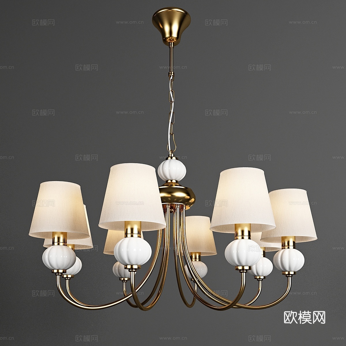 经典枝形吊灯 Eurosvet 60072 8 Mella3d模型下载