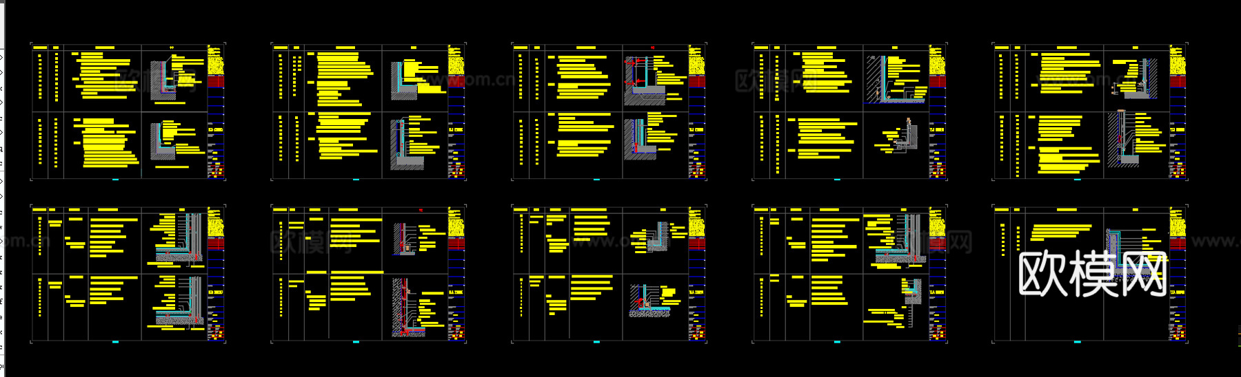 100个常用节点cad施工图