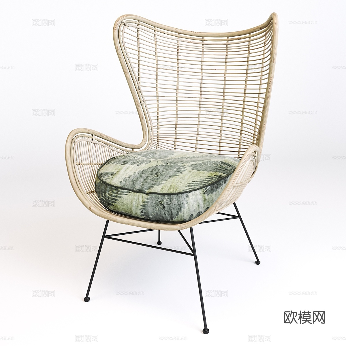 HK-Living_蛋椅3d模型下载