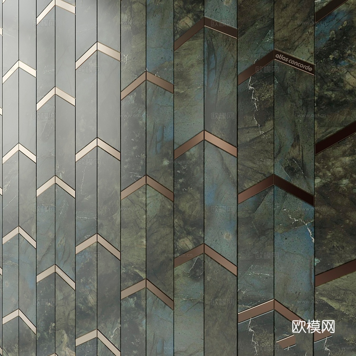 Atlas Concorde瓷砖，Mosaico Chevr3d模型下载