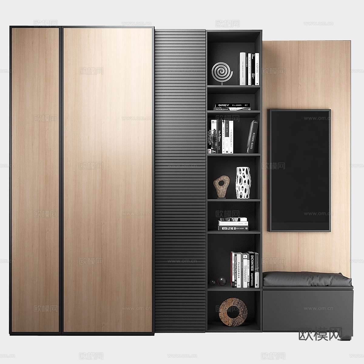 玄关家具组合 683d模型下载