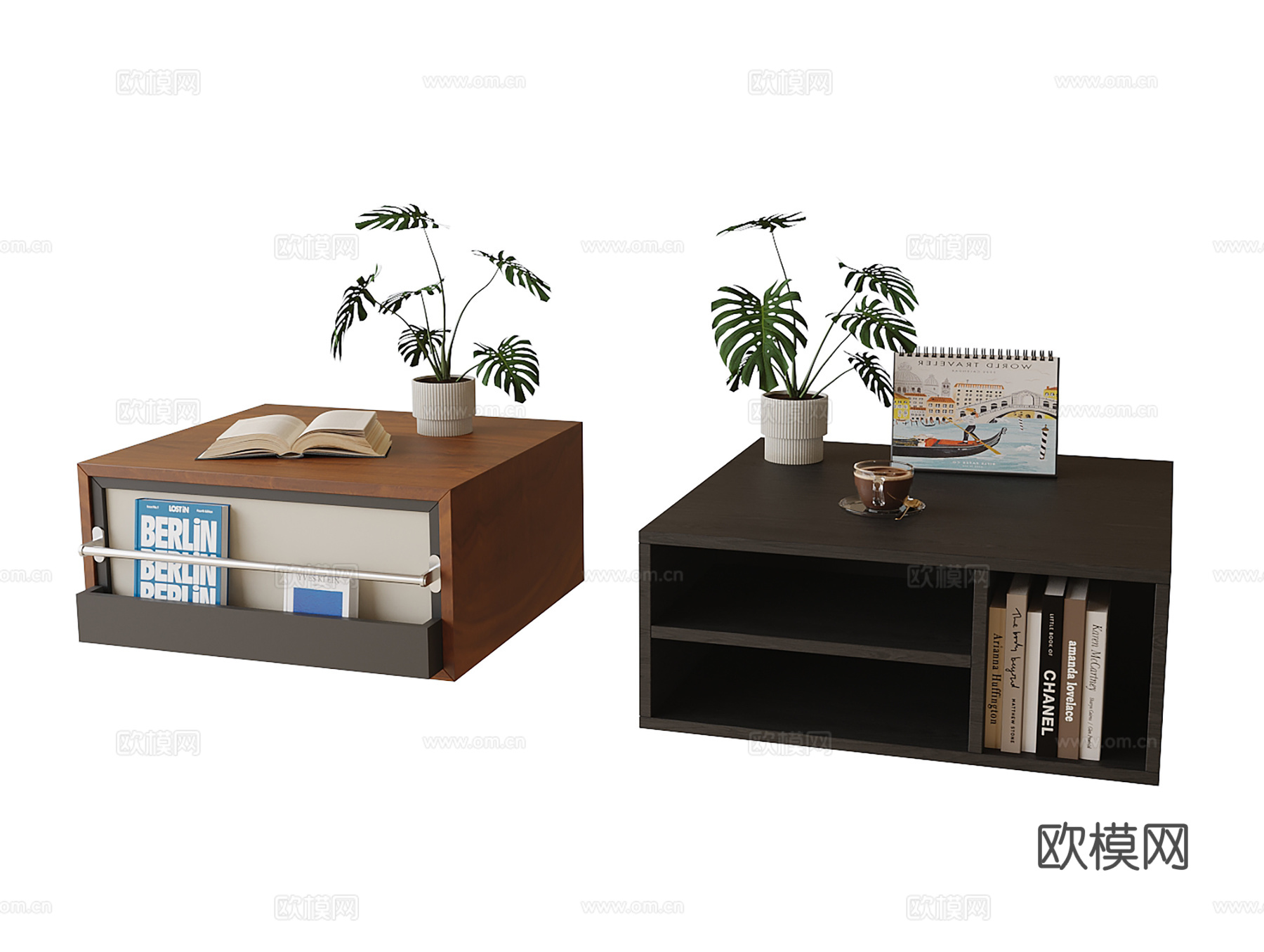 现代飘窗柜su模型