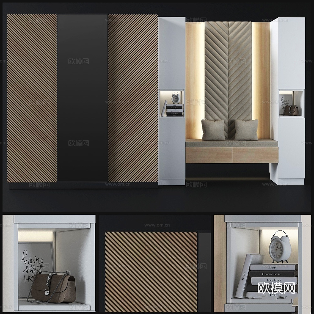 玄关构图_653d模型下载