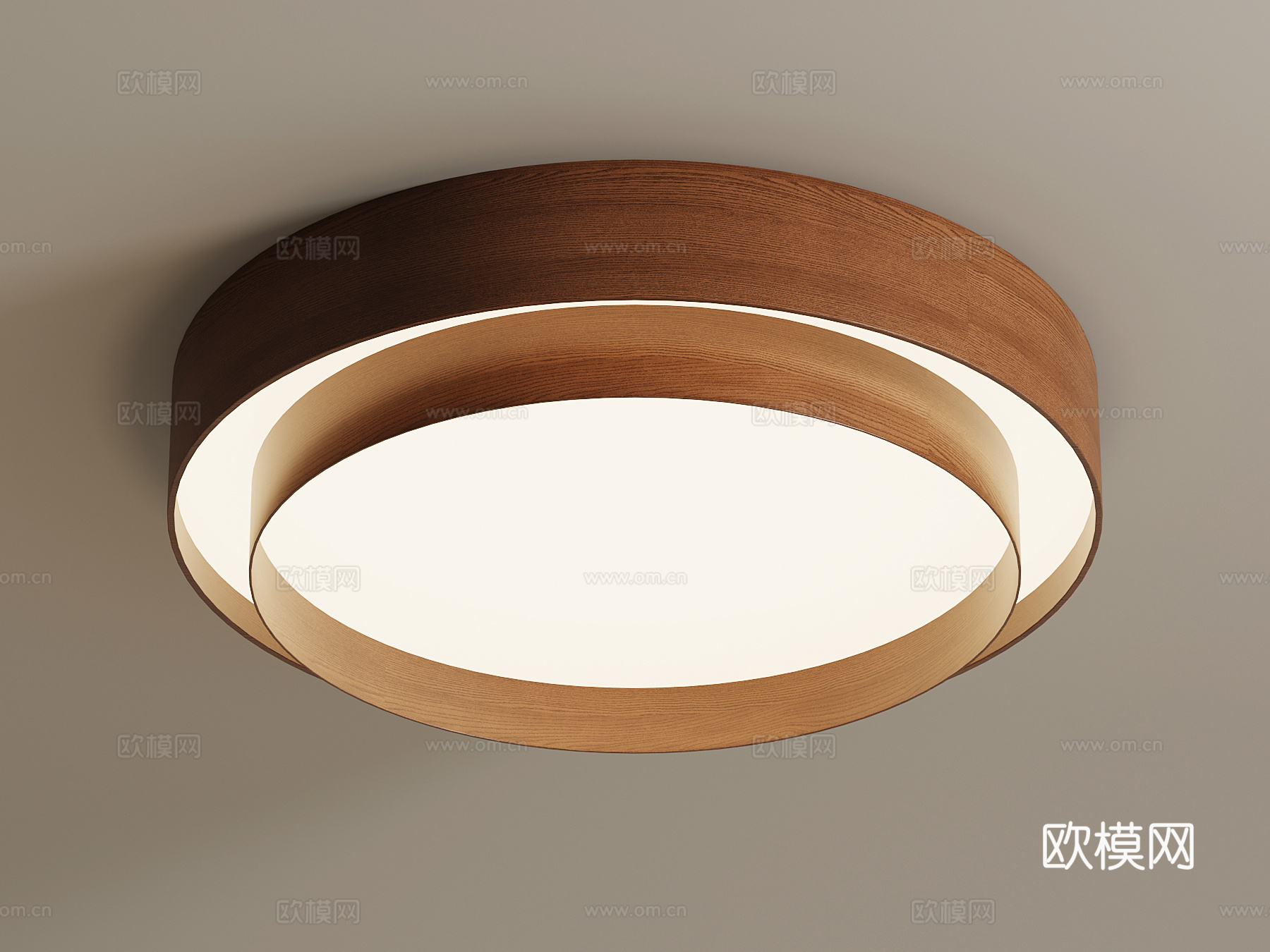 现代中古吸顶灯su模型