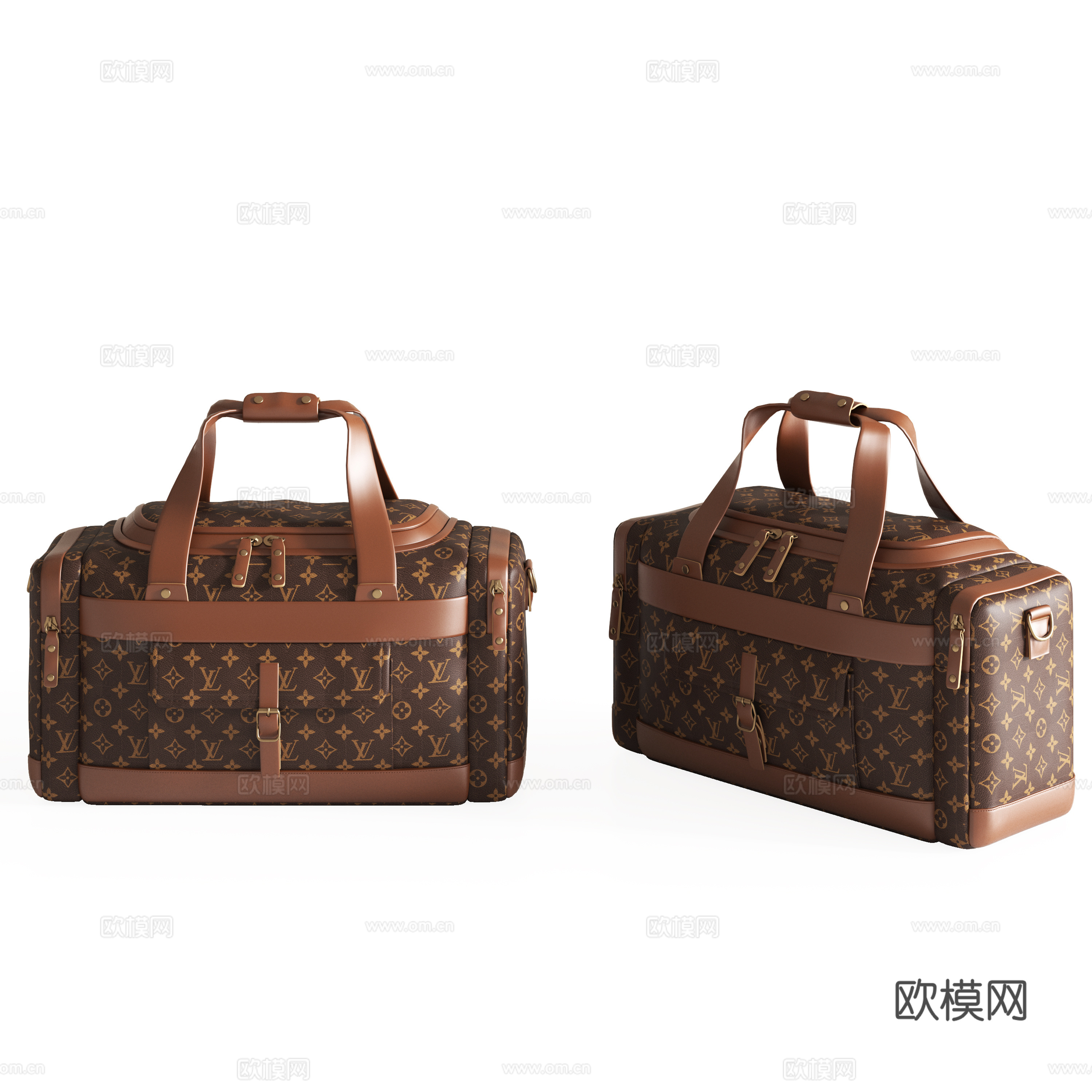 现代LV手提包su模型