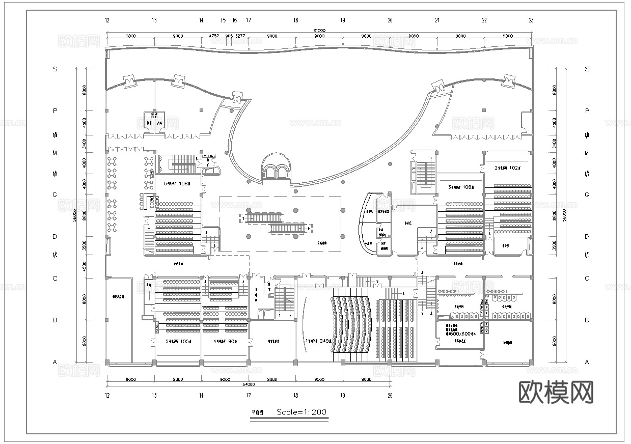 电影院 最新全套施工图 合集cad施工图