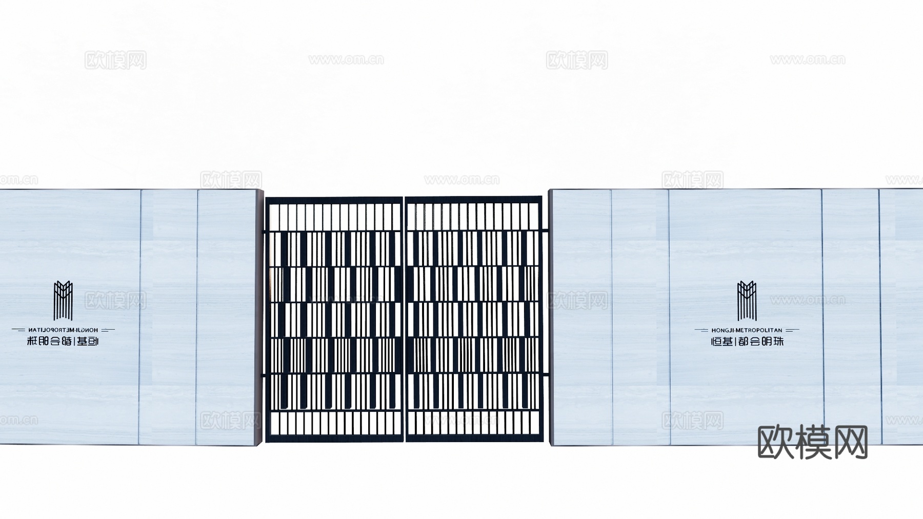 草坪灯 庭院门 水池 屋顶花园 门 室内景观 庭院 造景 景su模型