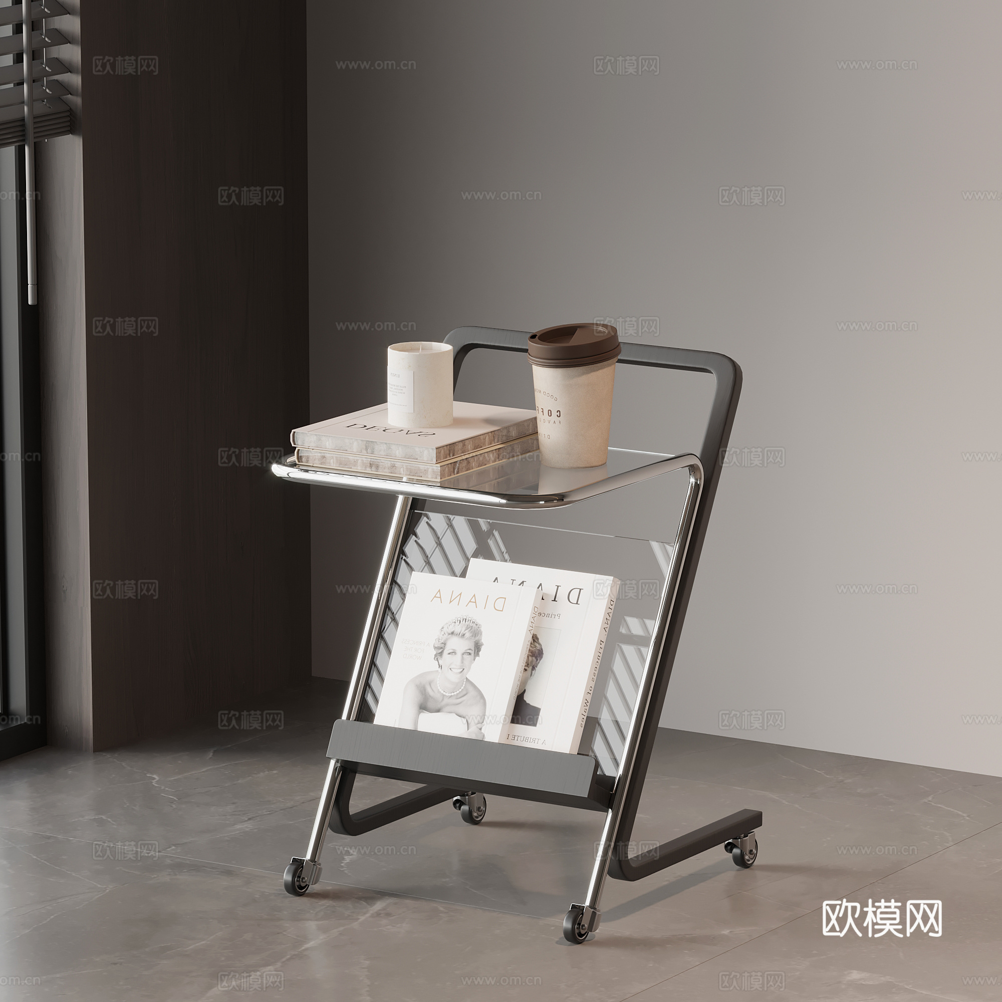 现代意式边几 角几su模型