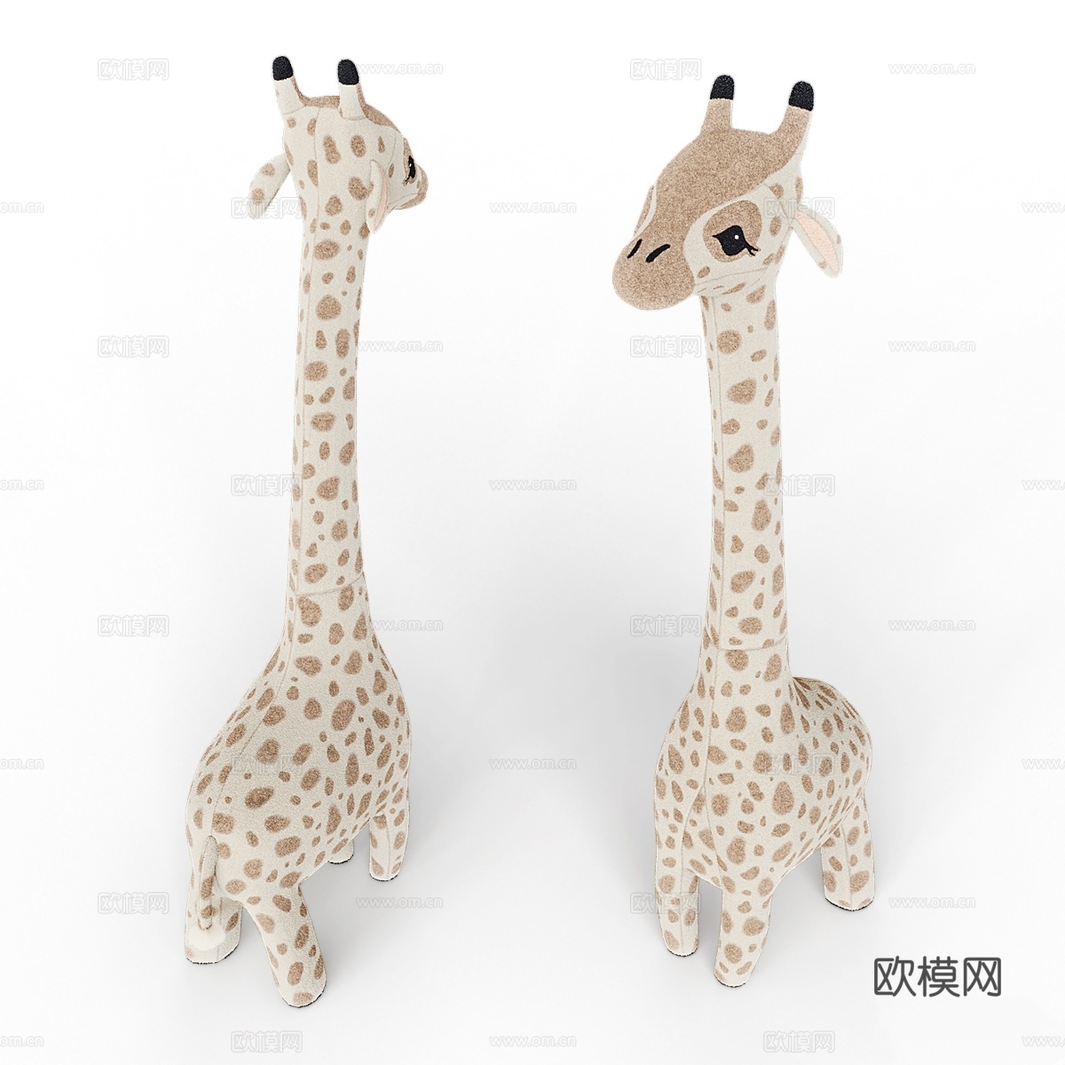 毛绒玩具长颈鹿H&amp;M3d模型下载