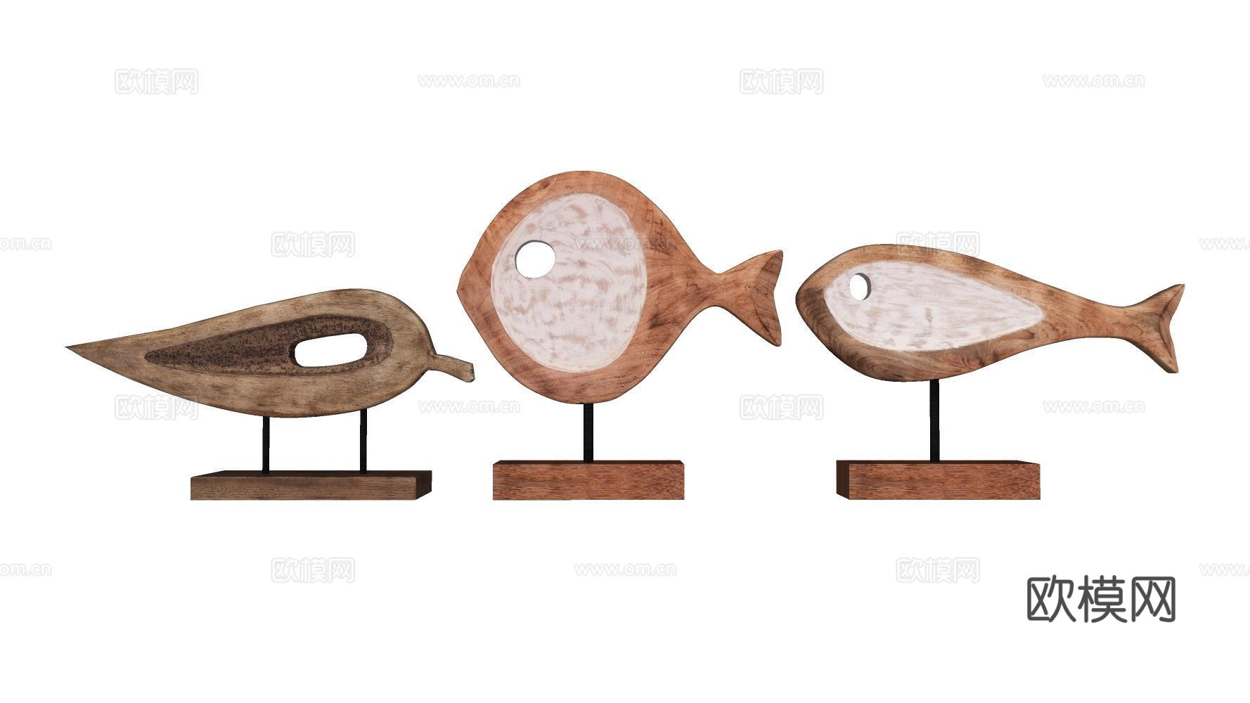 雕塑摆件su模型