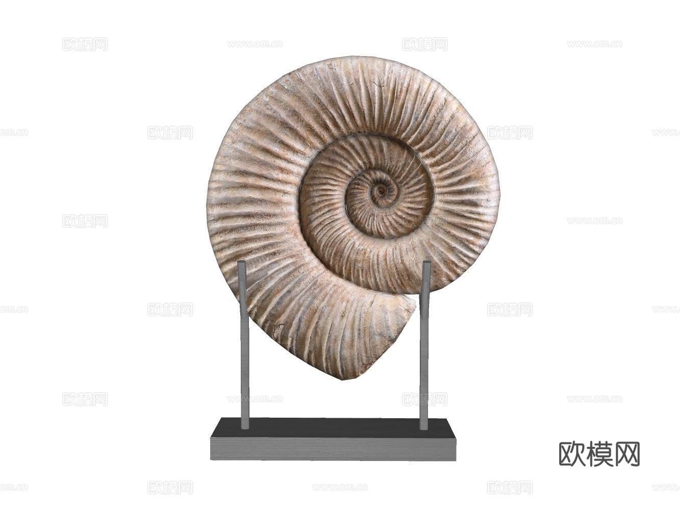 雕塑摆件su模型