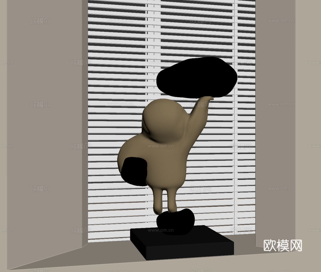 现代摆件 艺术装置 桌面摆件su模型