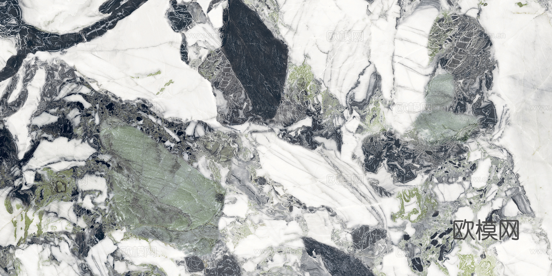 宝石绿奢石大理石