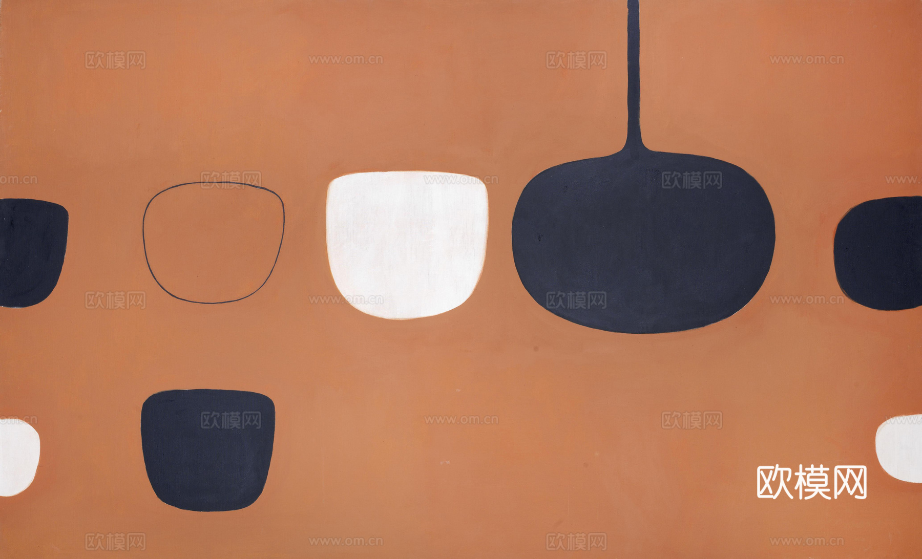 威廉斯科特抽象油画，现代抽象画，装饰画，艺术画