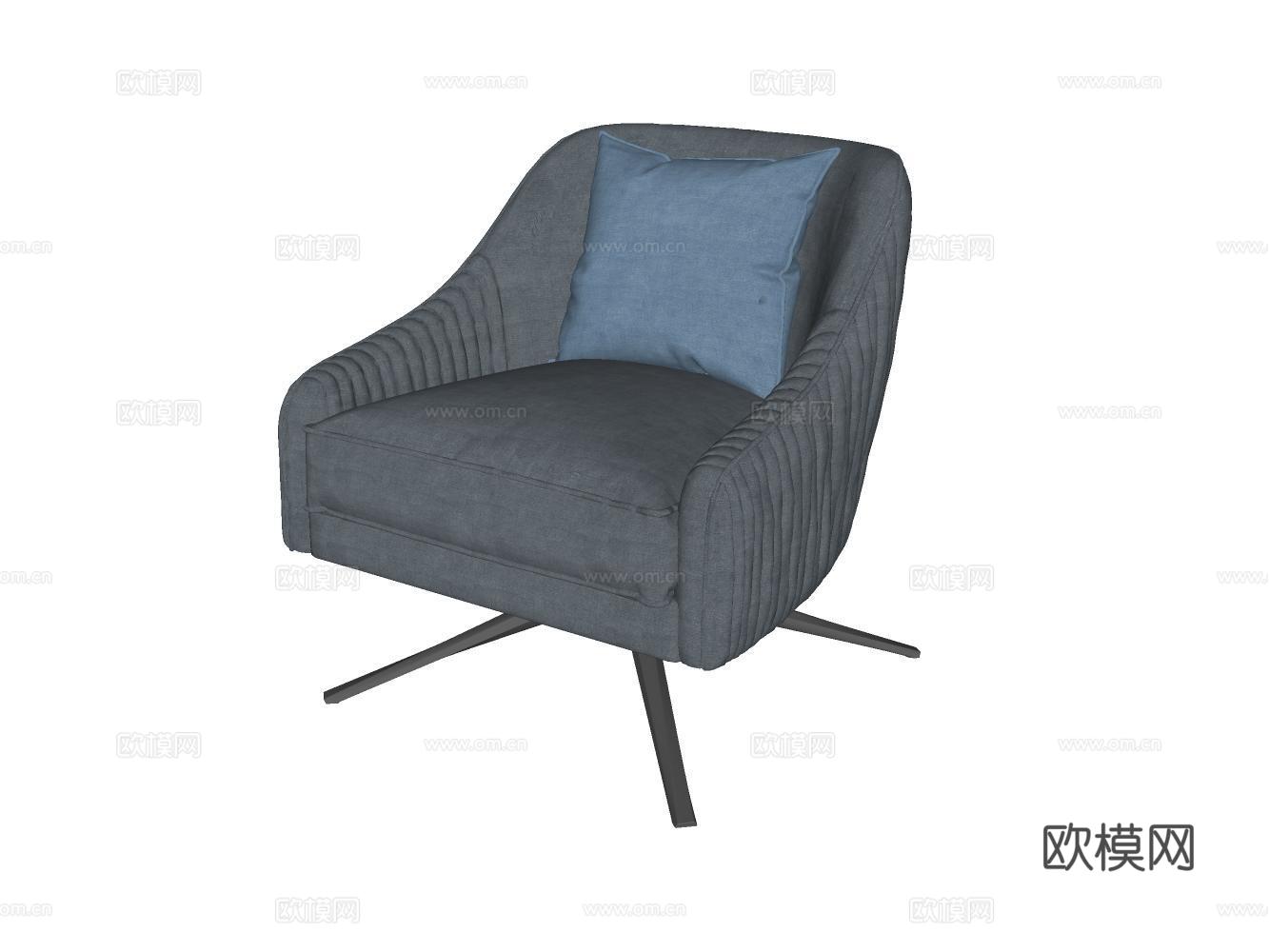 沙发休闲椅茶几su模型