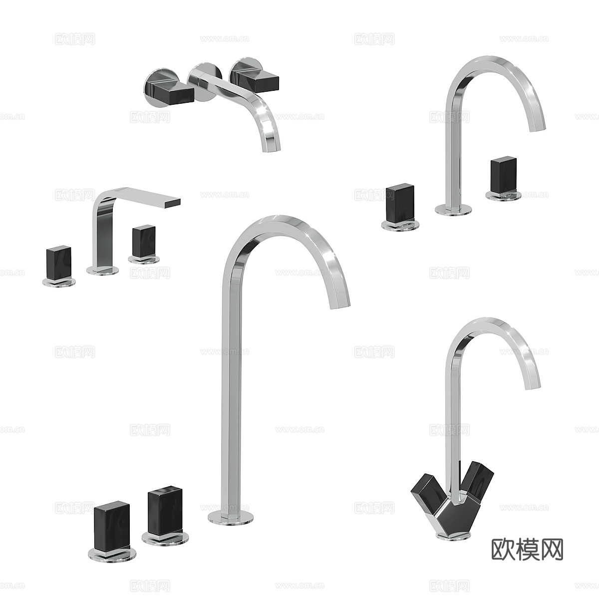 Fantini Venezia 面盆龙头系列3d模型下载