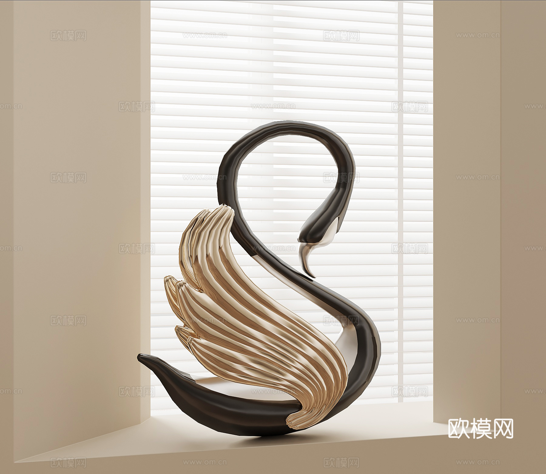 法式复古摆件 金属摆件 艺术装置su模型