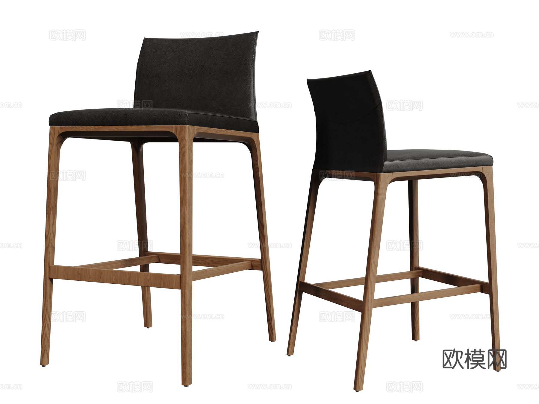 中古吧椅 巴凳 高脚椅 高脚凳 休闲椅3d模型下载